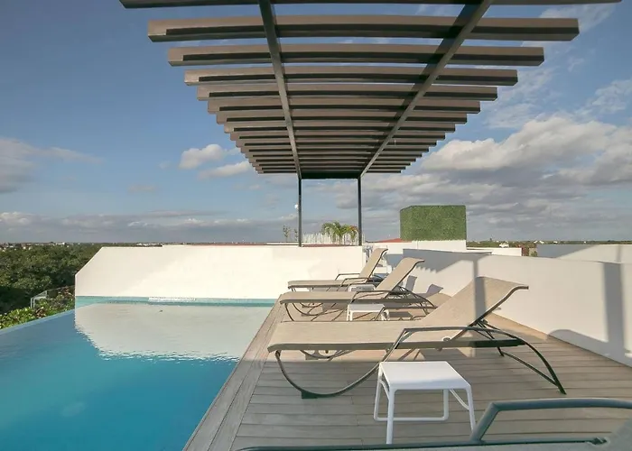 Private Roof W Plunge Pool, Brand New 2 Bedroom Penthouse For 6 Sleeps Tulum